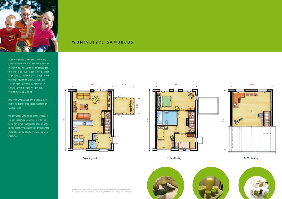 Tuinspullen en fietsen kunnen gestald worden in de berging naast de woning. 621? 309? 621? 621? De eerste verdieping biedt 3 slaapkamers en een badkamer met ligbad, wastafel en tweede toilet. 249?