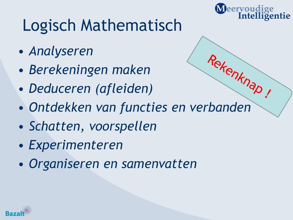 Ontdekken van functies en verbanden