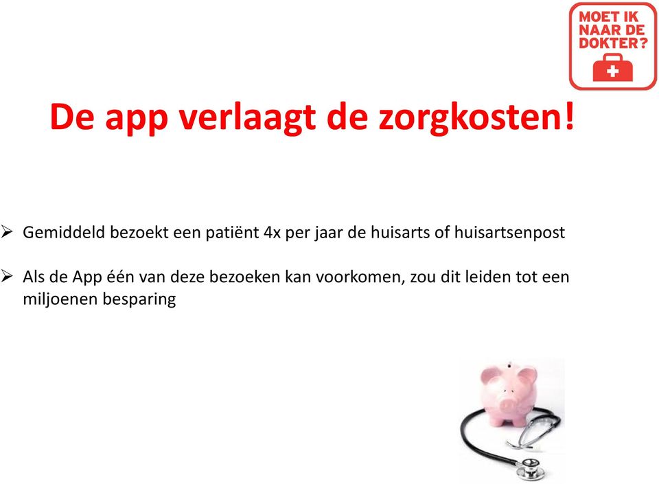 huisarts of huisartsenpost Als de App één van