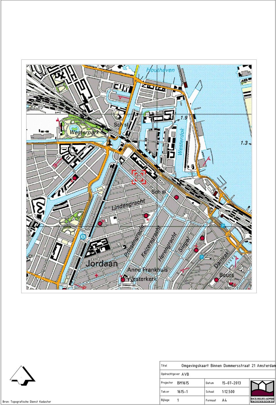 nr Bijlage Omgevingskaart Binnen Dommersstraat