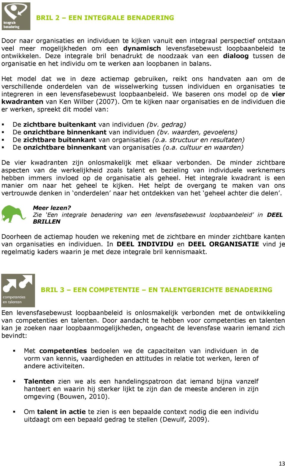 Het model dat we in deze actiemap gebruiken, reikt ons handvaten aan om de verschillende onderdelen van de wisselwerking tussen individuen en organisaties te integreren in een levensfasebewust