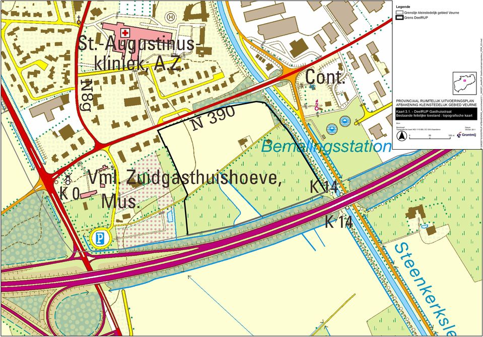 topografische kaart Topografische kaart NGI 1/10.