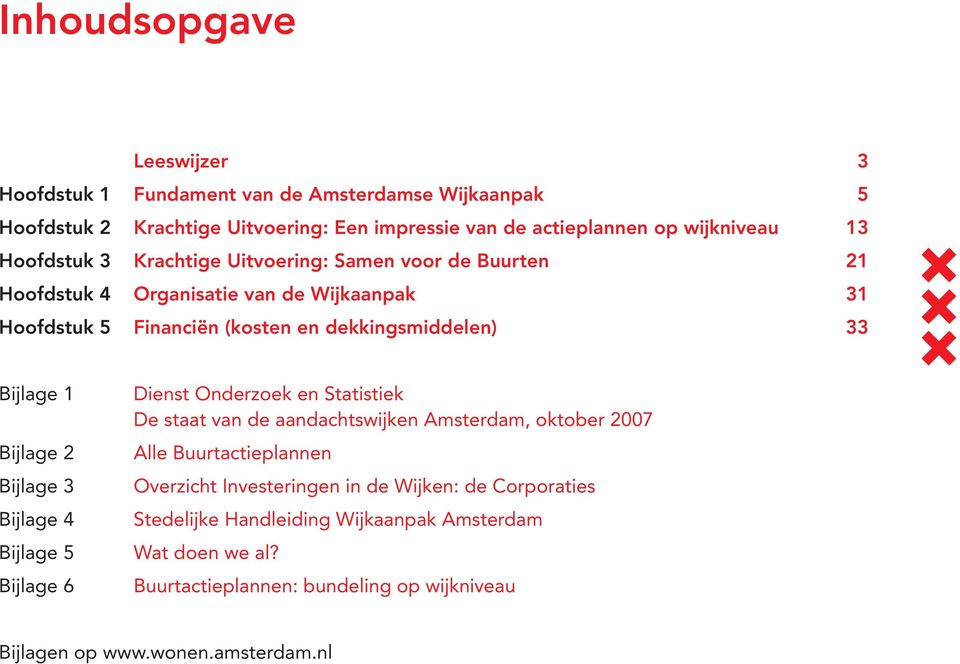 Bijlage 2 Bijlage 3 Bijlage 4 Bijlage 5 Bijlage 6 Dienst Onderzoek en Statistiek De staat van de aandachtswijken Amsterdam, oktober 2007 Alle Buurtactieplannen Overzicht