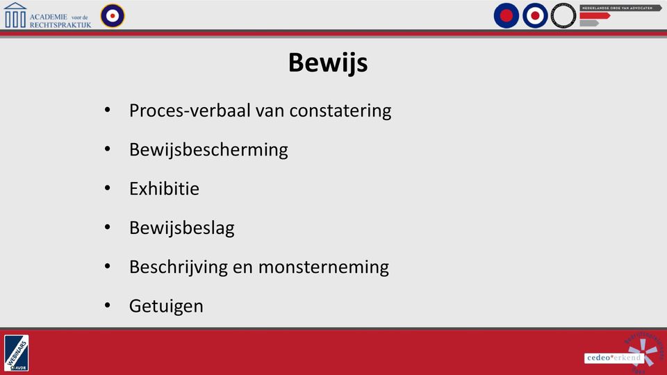 Bewijsbescherming Exhibitie