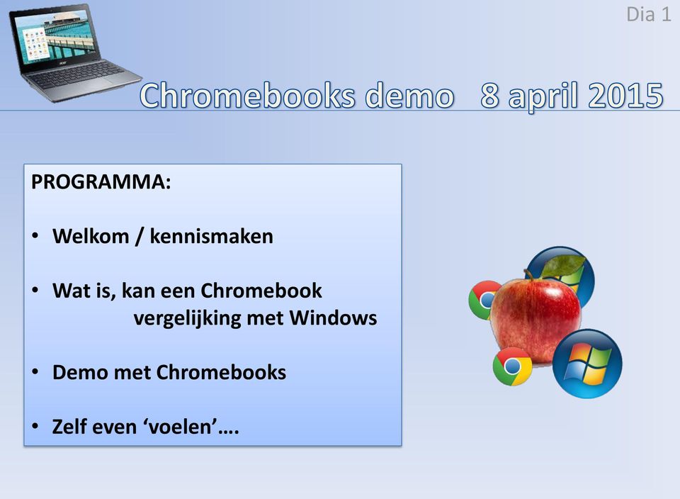 Chromebook vergelijking met