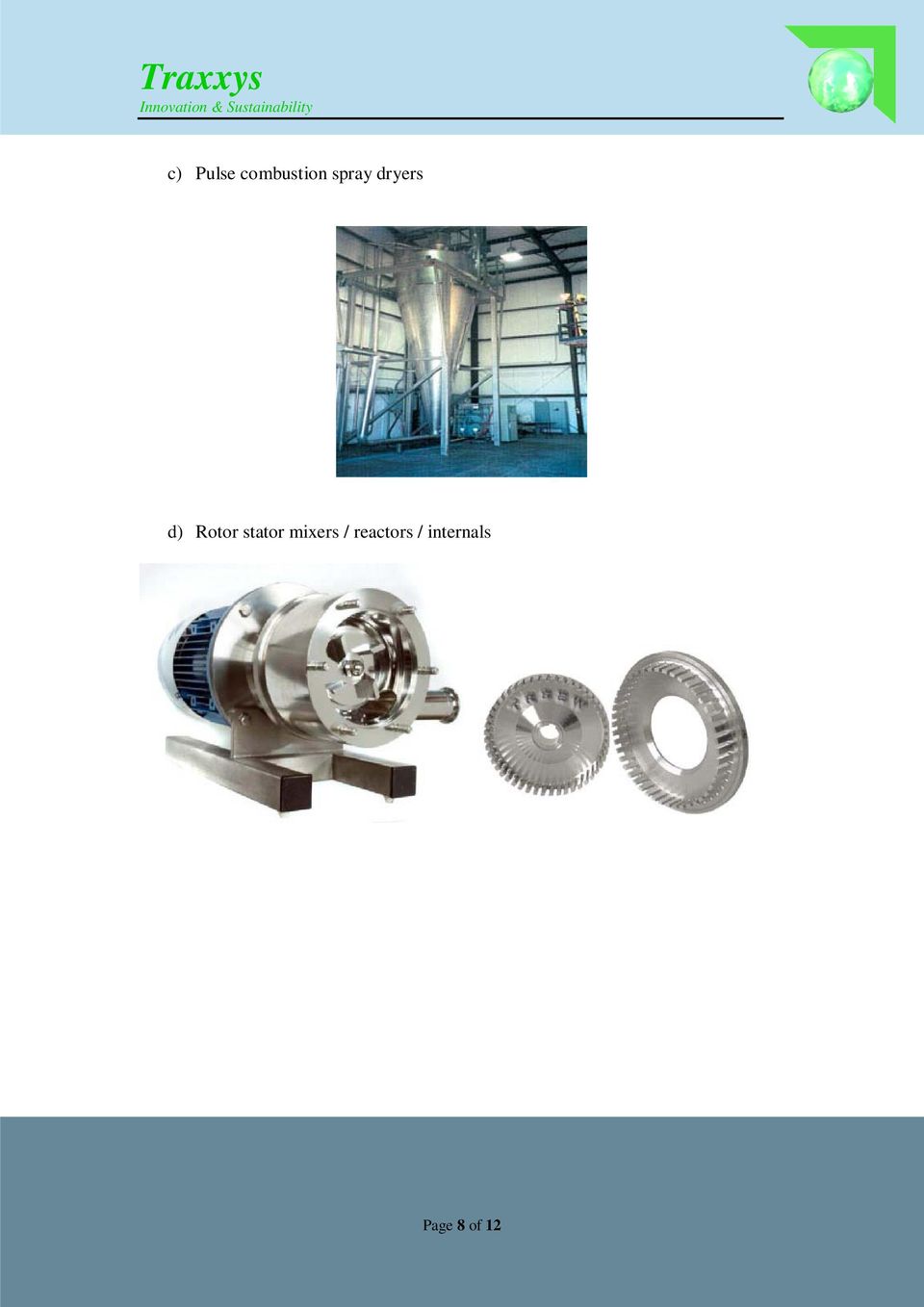 stator mixers /