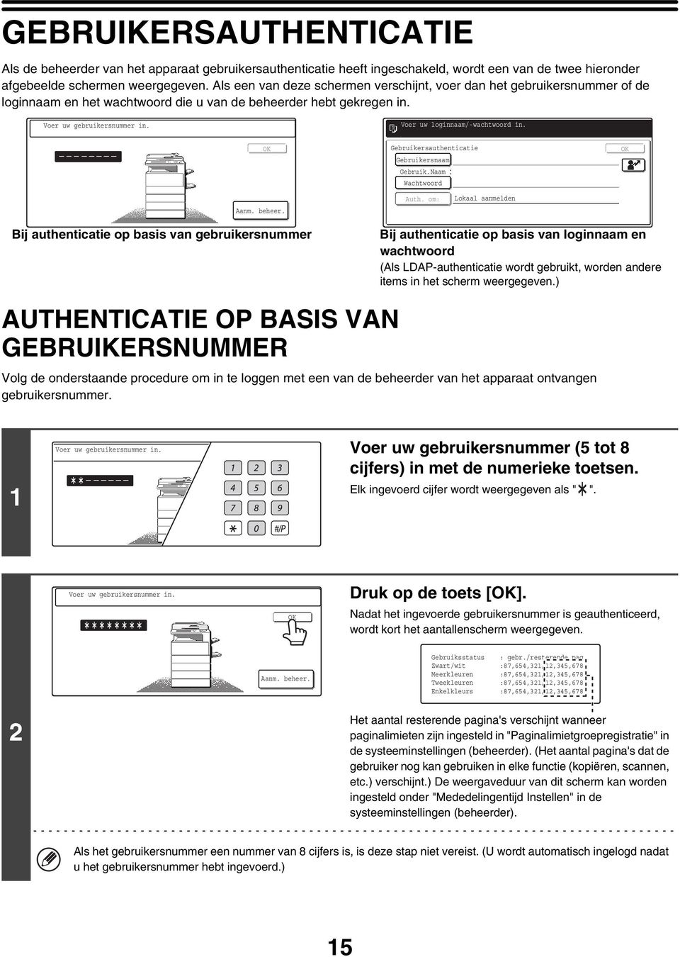 Voer uw loginnaam/-wachtwoord in. OK Aanm. beheer. Gebruikersauthenticatie Gebruikersnaam Gebruik.Naam Wachtwoord Auth.