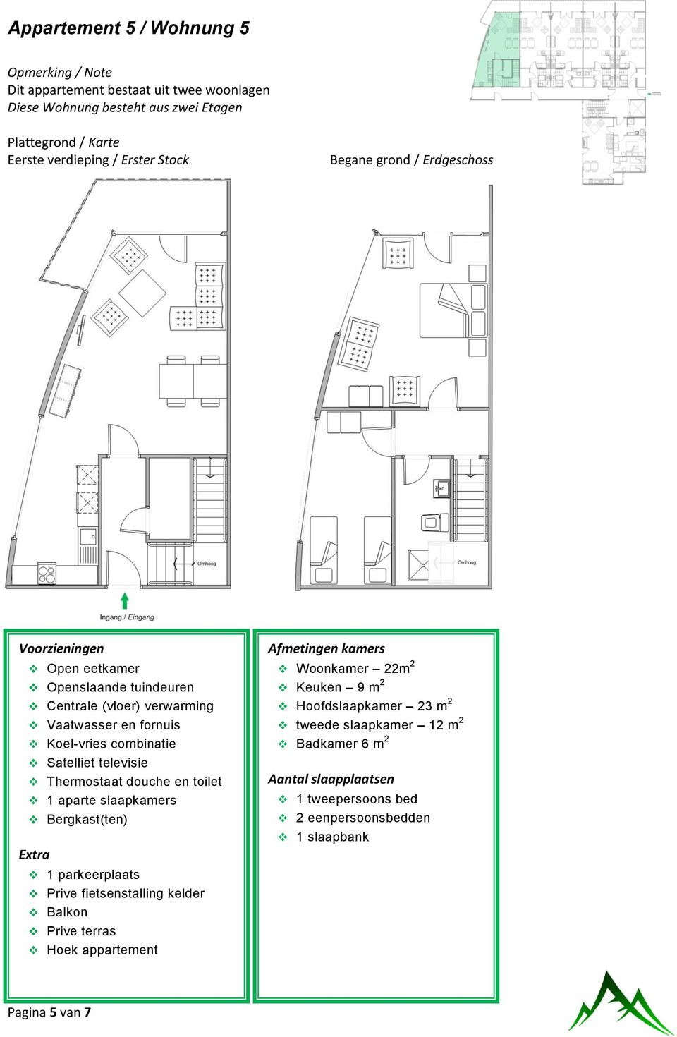 m 2 tweede slaapkamer 12 m 2 2