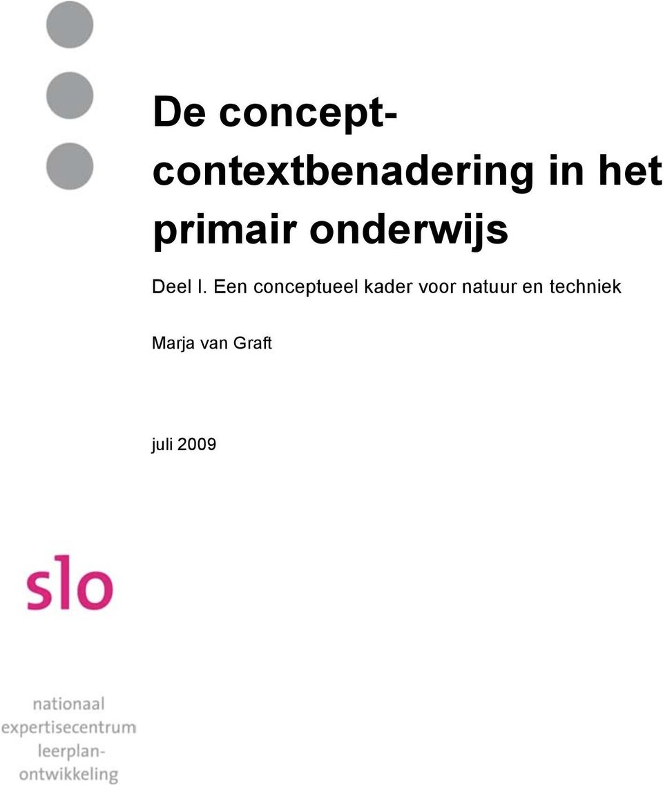 Een conceptueel kader voor