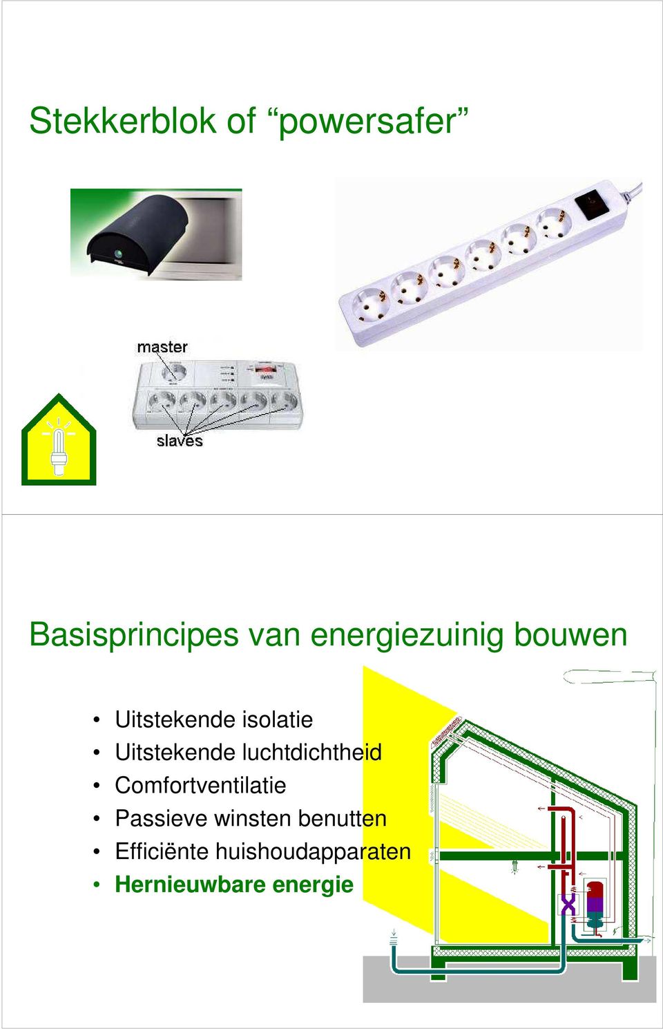 Uitstekende luchtdichtheid Comfortventilatie