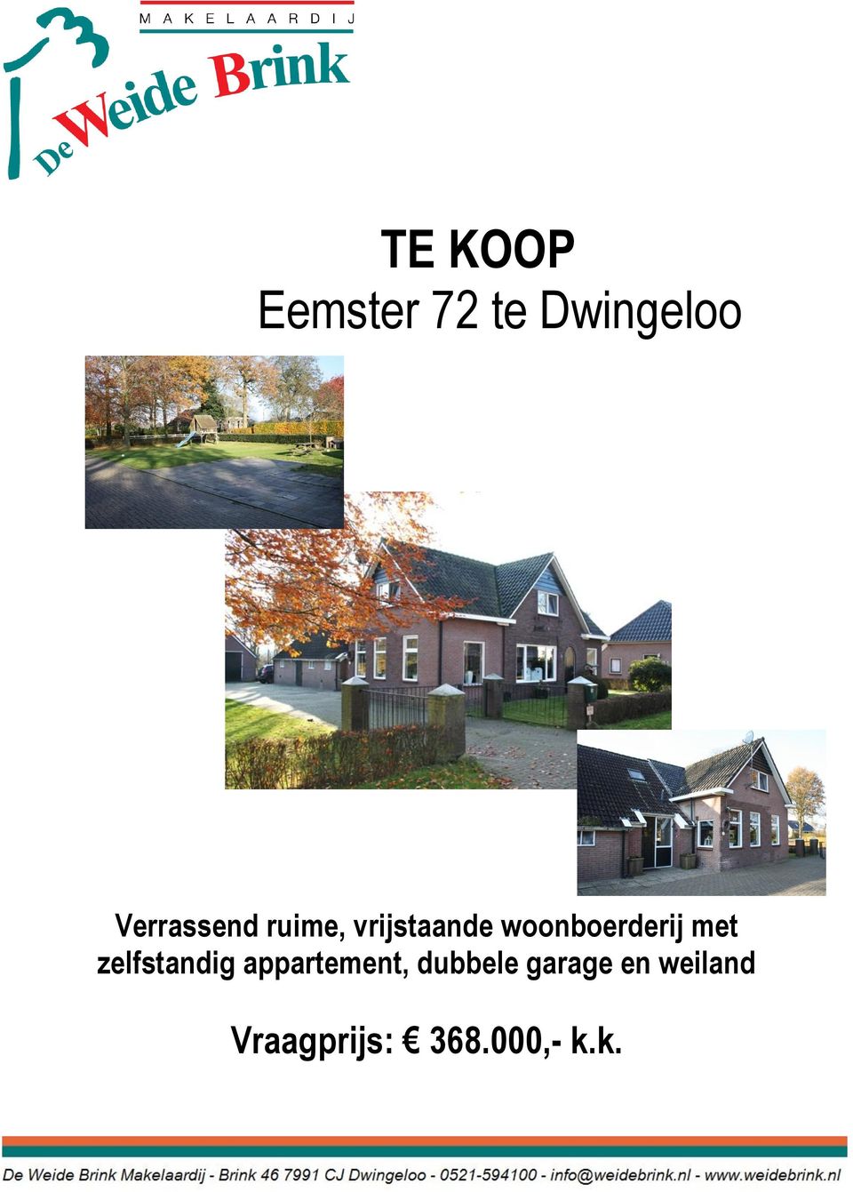 woonboerderij met zelfstandig