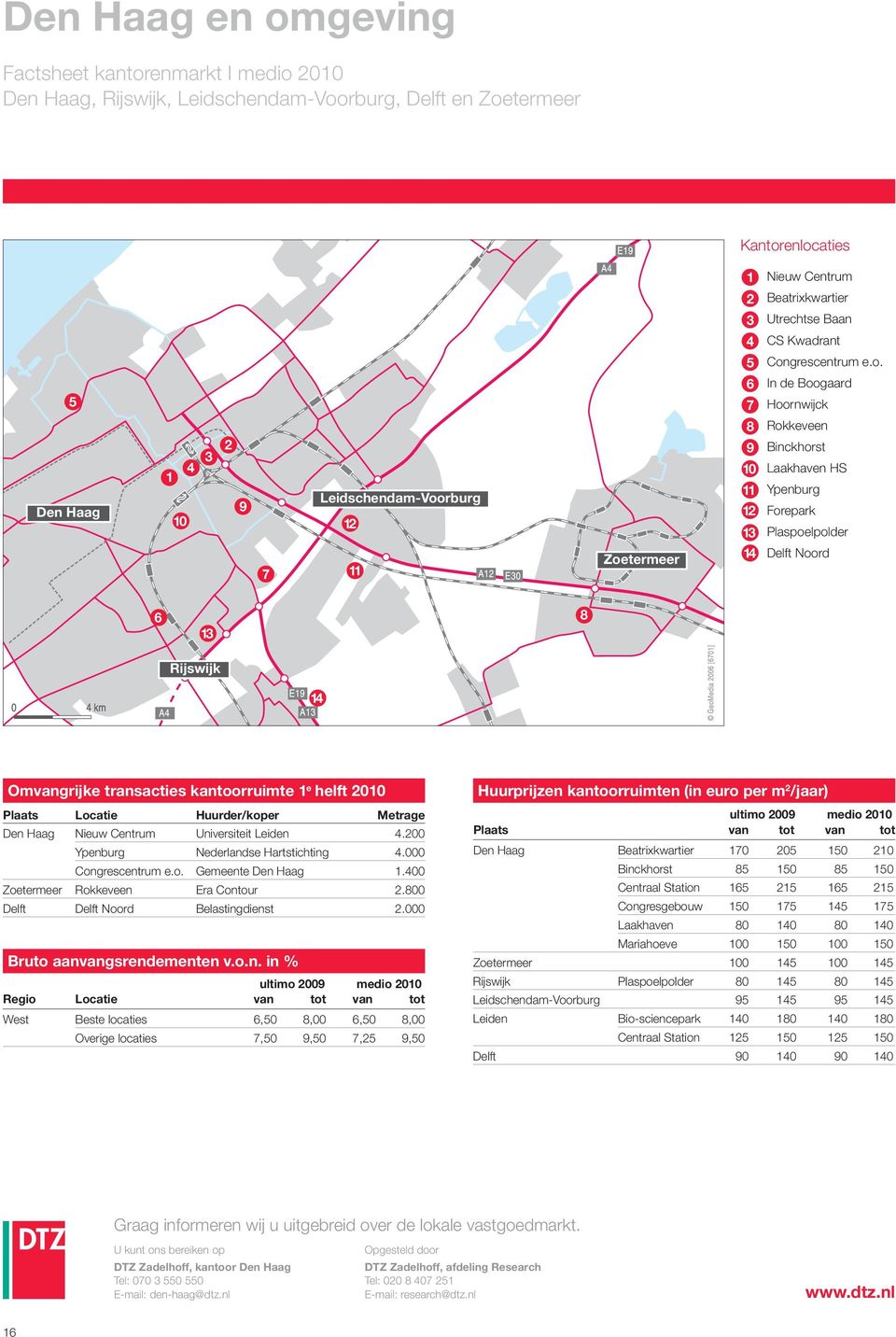 kantoorruimte e helft Plaats Locatie Huurder/koper Metrage Den Haag Nieuw Centrum Universiteit Leiden. Ypenburg se Hartstichting. Congrescentrum e.o. Gemeente Den Haag.