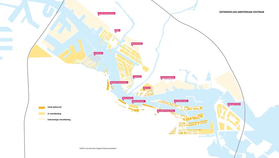 Westelijk Stationseiland Sixhaven Stationseiland Oosterdokeiland Java/KNSM eiland