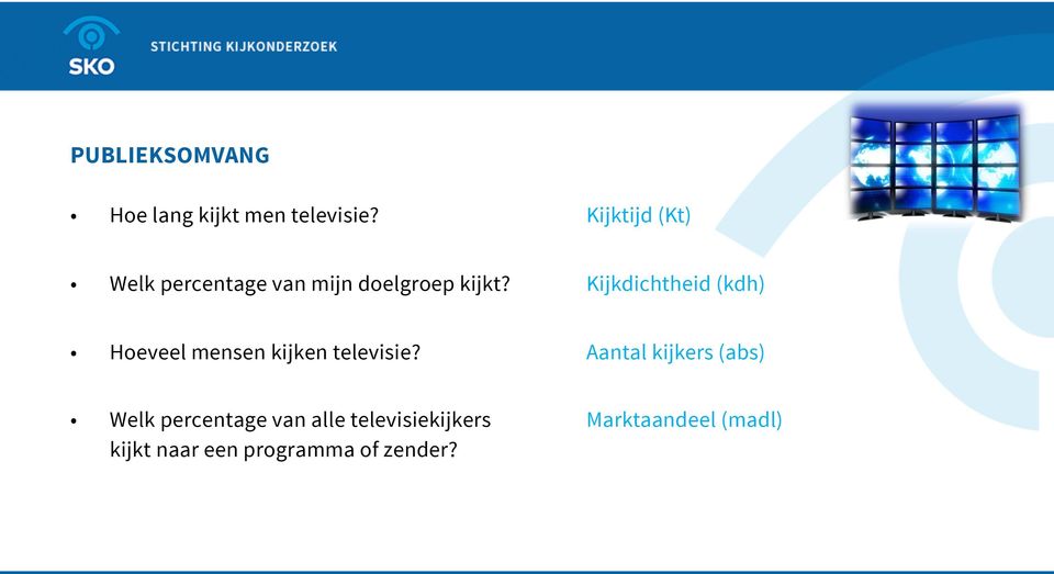 Hoeveel mensen kijken televisie?