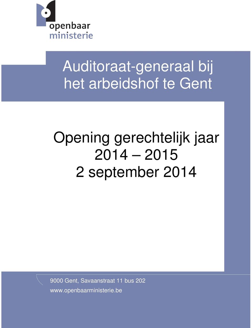 2015 2 september 2014 9000 Gent,