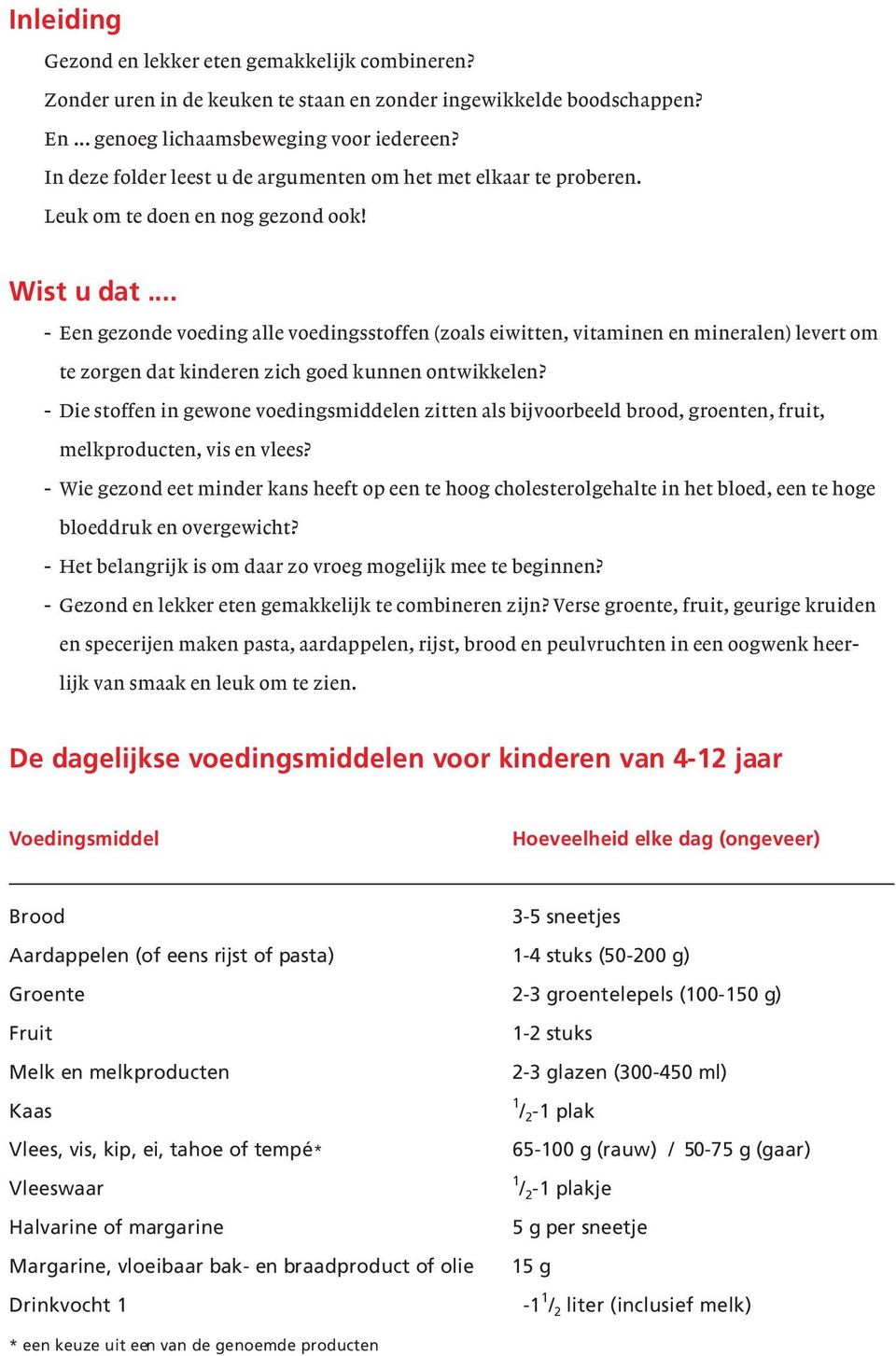 .. - Een gezonde voeding alle voedingsstoffen (zoals eiwitten, vitaminen en mineralen) levert om te zorgen dat kinderen zich goed kunnen ontwikkelen?