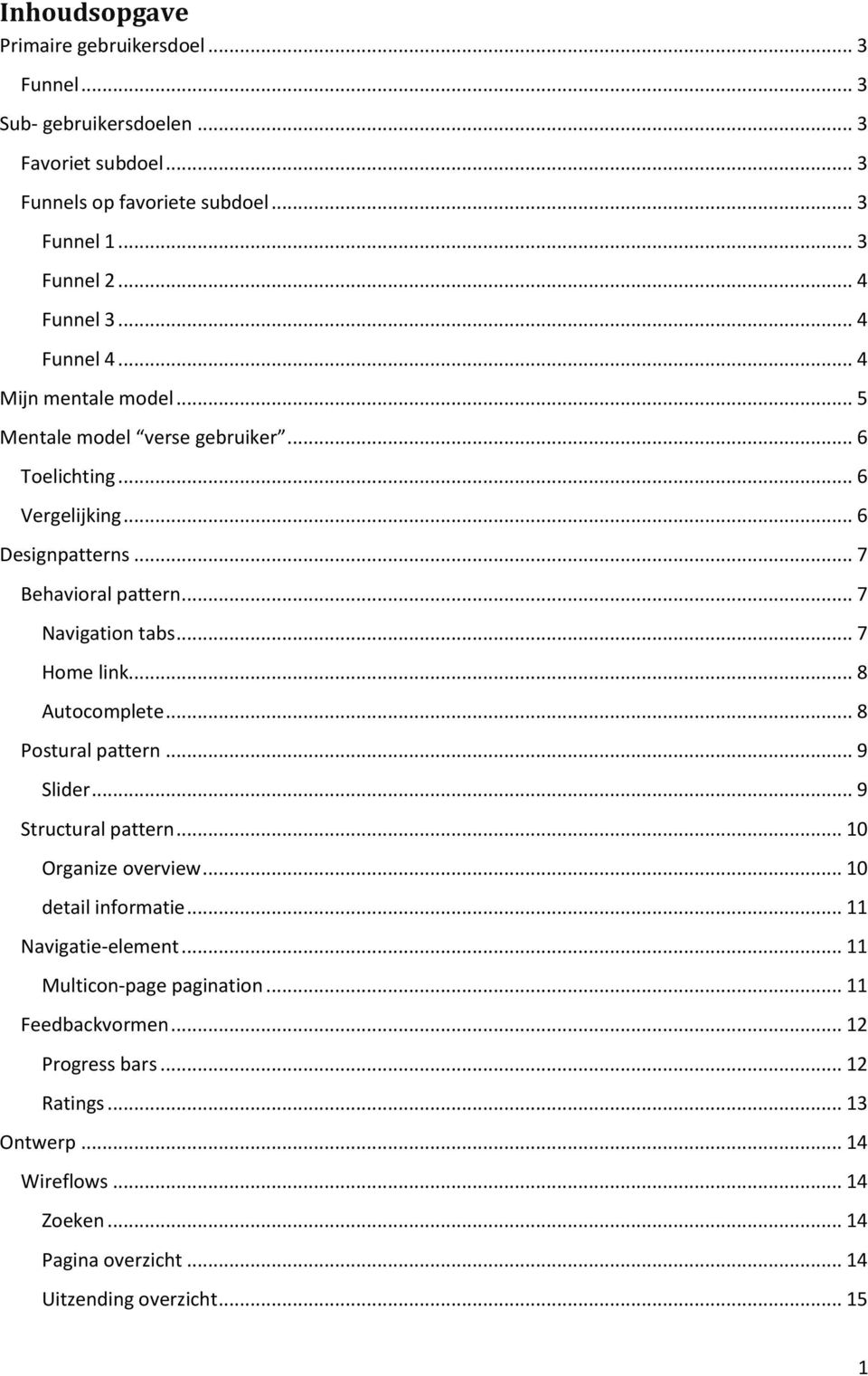 .. 7 Home link... 8 Autocomplete... 8 Postural pattern... 9 Slider... 9 Structural pattern... 10 Organize overview... 10 detail informatie... 11 Navigatie-element.