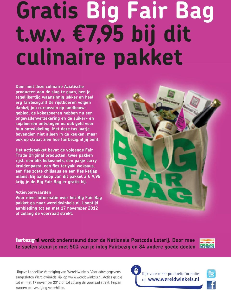 Met deze tas laatje bovendien niet alleen in de keuken, maar ook op straat zien hoe fairbezig.nl jij bent.