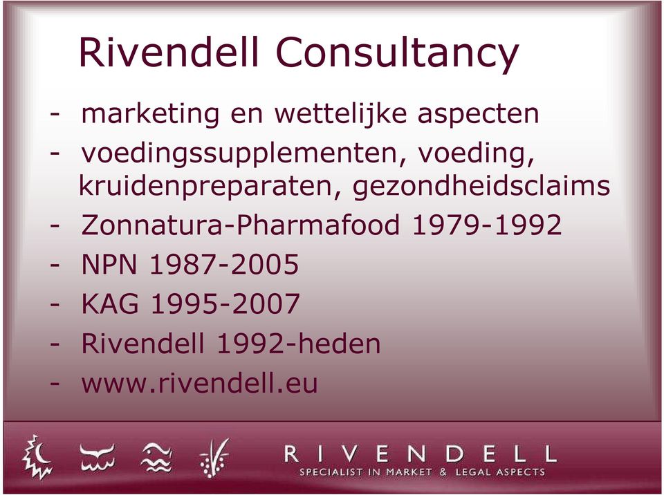 gezondheidsclaims - Zonnatura-Pharmafood 1979-1992 - NPN