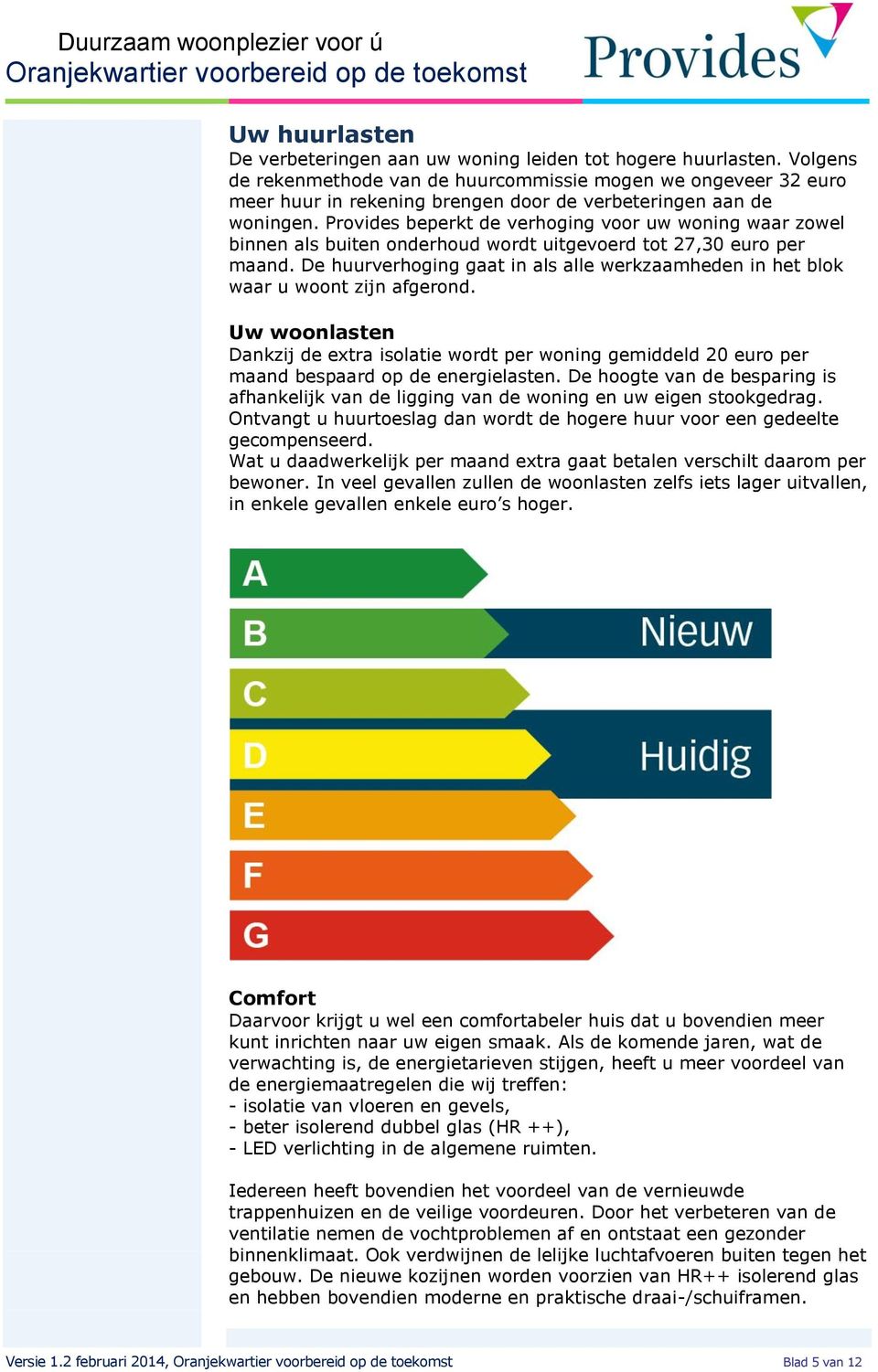 Provides beperkt de verhoging voor uw woning waar zowel binnen als buiten onderhoud wordt uitgevoerd tot 27,30 euro per maand.