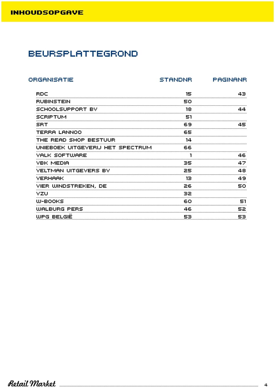 Unieboek Uitgeverij het Spectrum 66 Valk Software 1 46 VBK media 35 47 Veltman Uitgevers BV