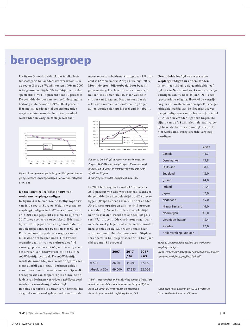 Het snel stijgende aantal gepensioneerden zorgt er echter voor dat het totaal aandeel werkenden in Zorg en Welzijn wel daalt.