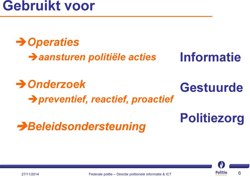 preventief, reactief, proactief