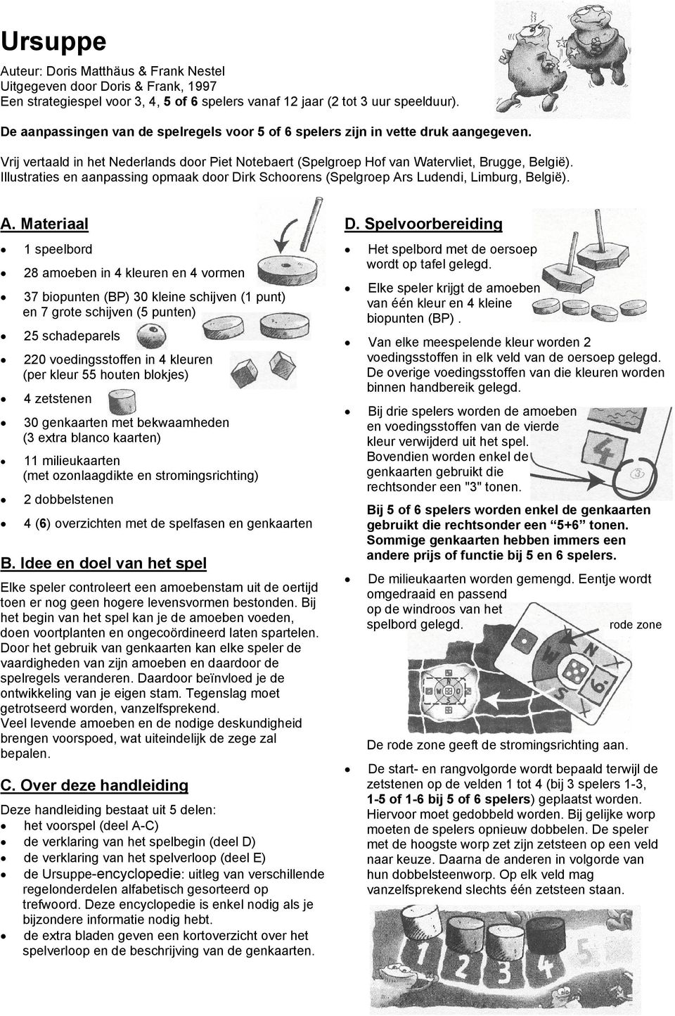 Illustraties en aanpassing opmaak door Dirk Schoorens (Spelgroep Ar