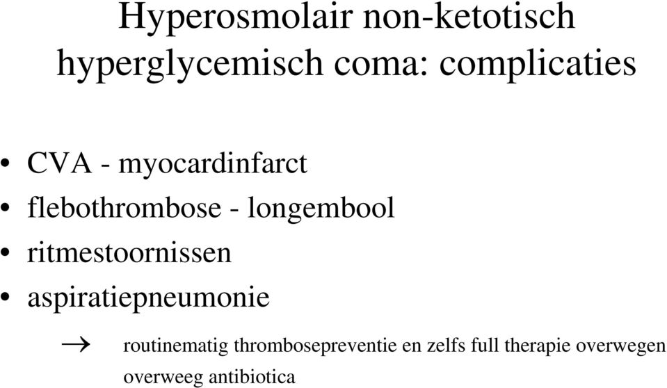 longembool ritmestoornissen aspiratiepneumonie