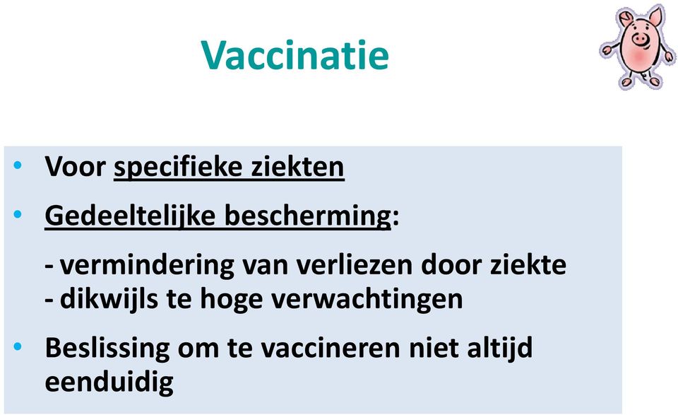 verliezen door ziekte - dikwijls te hoge