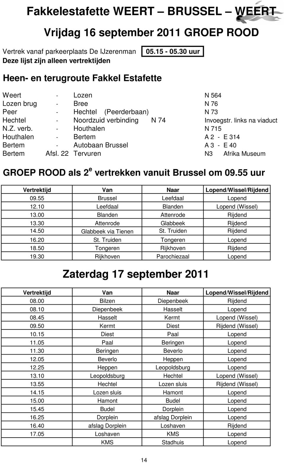 nding N 74 Invoegstr. links na viaduct N.Z. verb. - Houthalen N 715 Houthalen - Bertem A 2 - E 314 Bertem - Autobaan Brussel A 3 - E 40 Bertem Afsl.