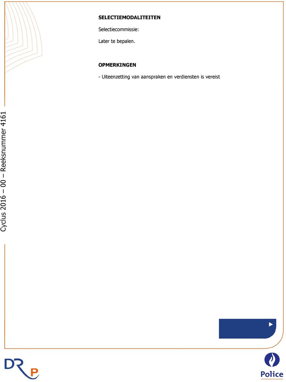 OPMERKINGEN - Uiteenzetting van