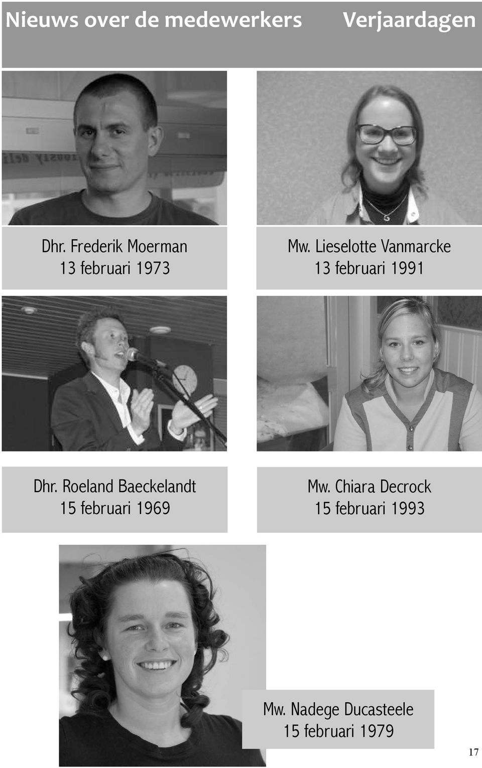Lieselotte Vanmarcke 13 februari 1991 Dhr.