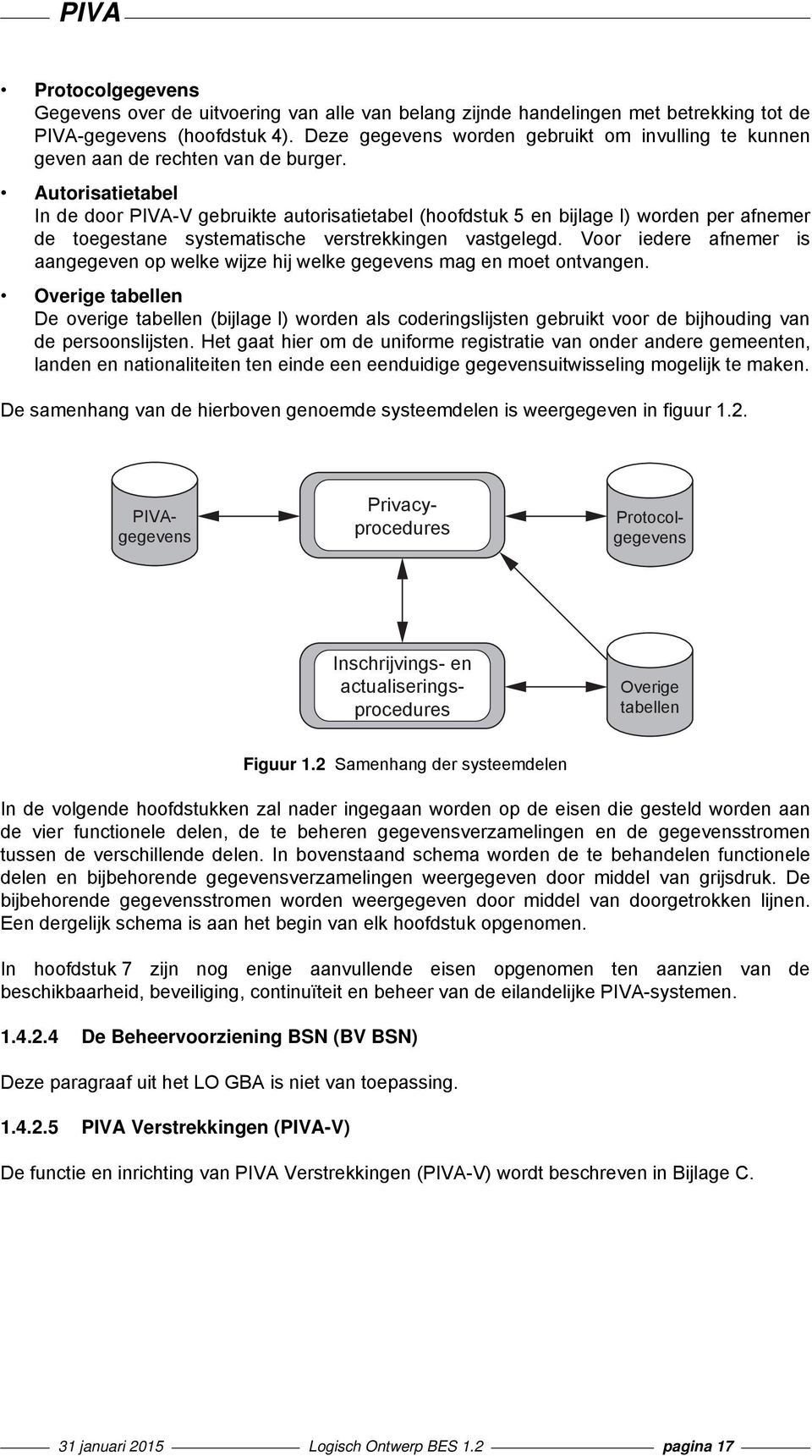 Autorisatietabel In de door PIVA-V gebruikte autorisatietabel (hoofdstuk 5 en bijlage I) worden per afnemer de toegestane systematische verstrekkingen vastgelegd.