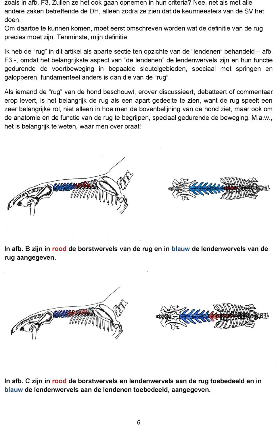 Ik heb de rug in dit artikel als aparte sectie ten opzichte van de lendenen behandeld afb.