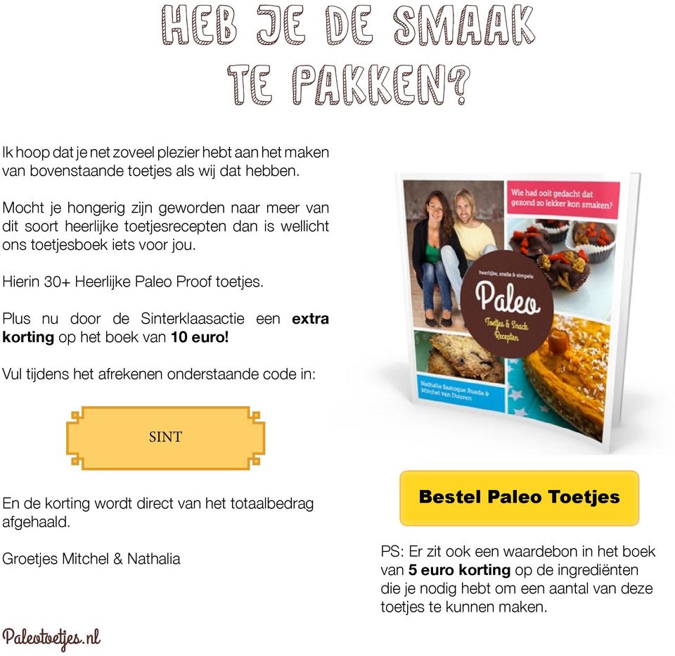 Plus nu door de Sinterklaasactie een extra korting op het boek van 10 euro!