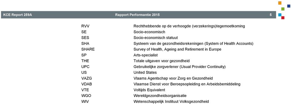 Ageing and Retirement in Europe Arts-specialist Totale uitgaven voor gezondheid Gebruikelijke zorgverlener (Usual Provider Continuity) United States Vlaams
