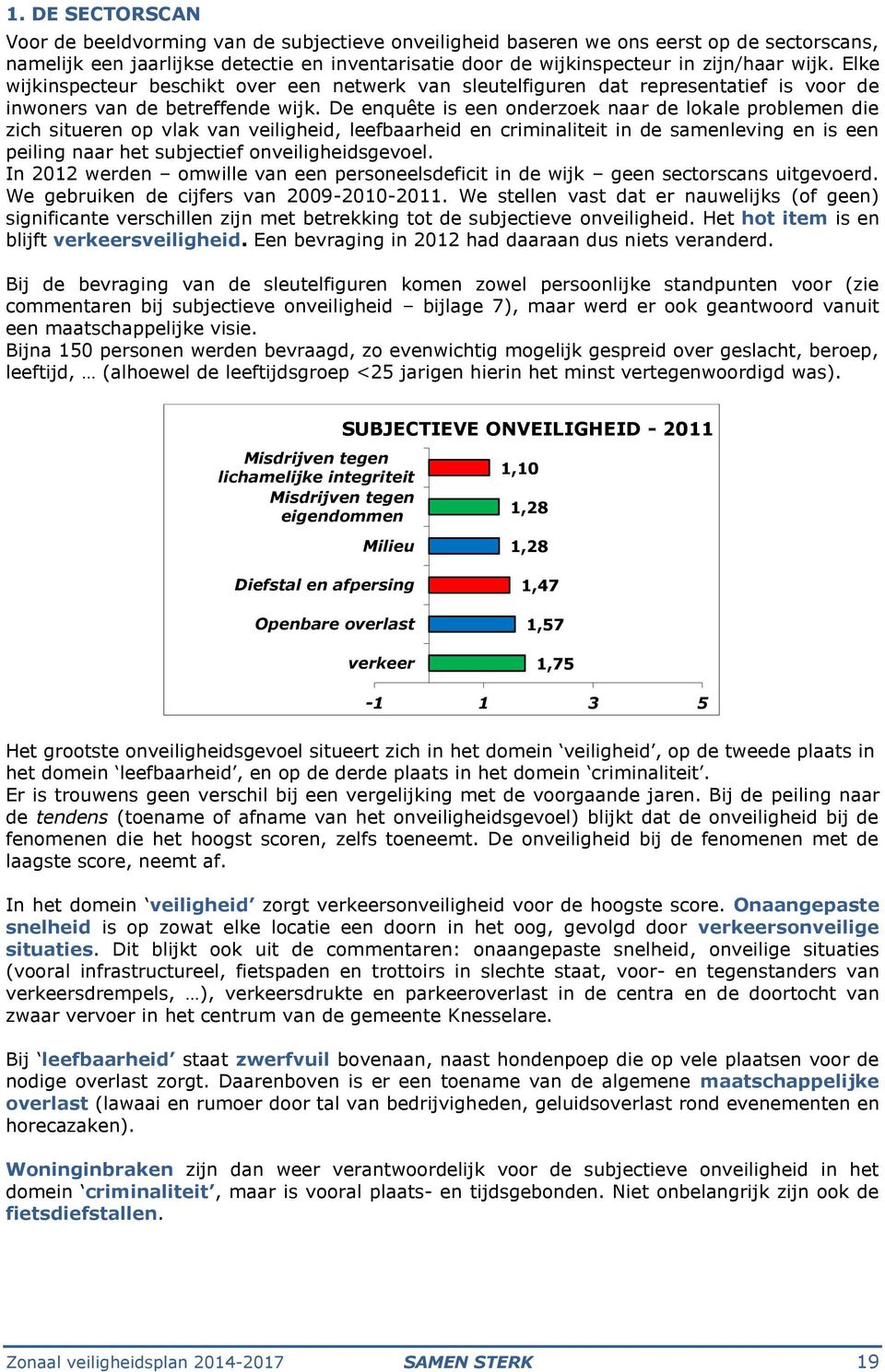 De enquête is een onderzoek naar de lokale problemen die zich situeren op vlak van veiligheid, leefbaarheid en criminaliteit in de samenleving en is een peiling naar het subjectief