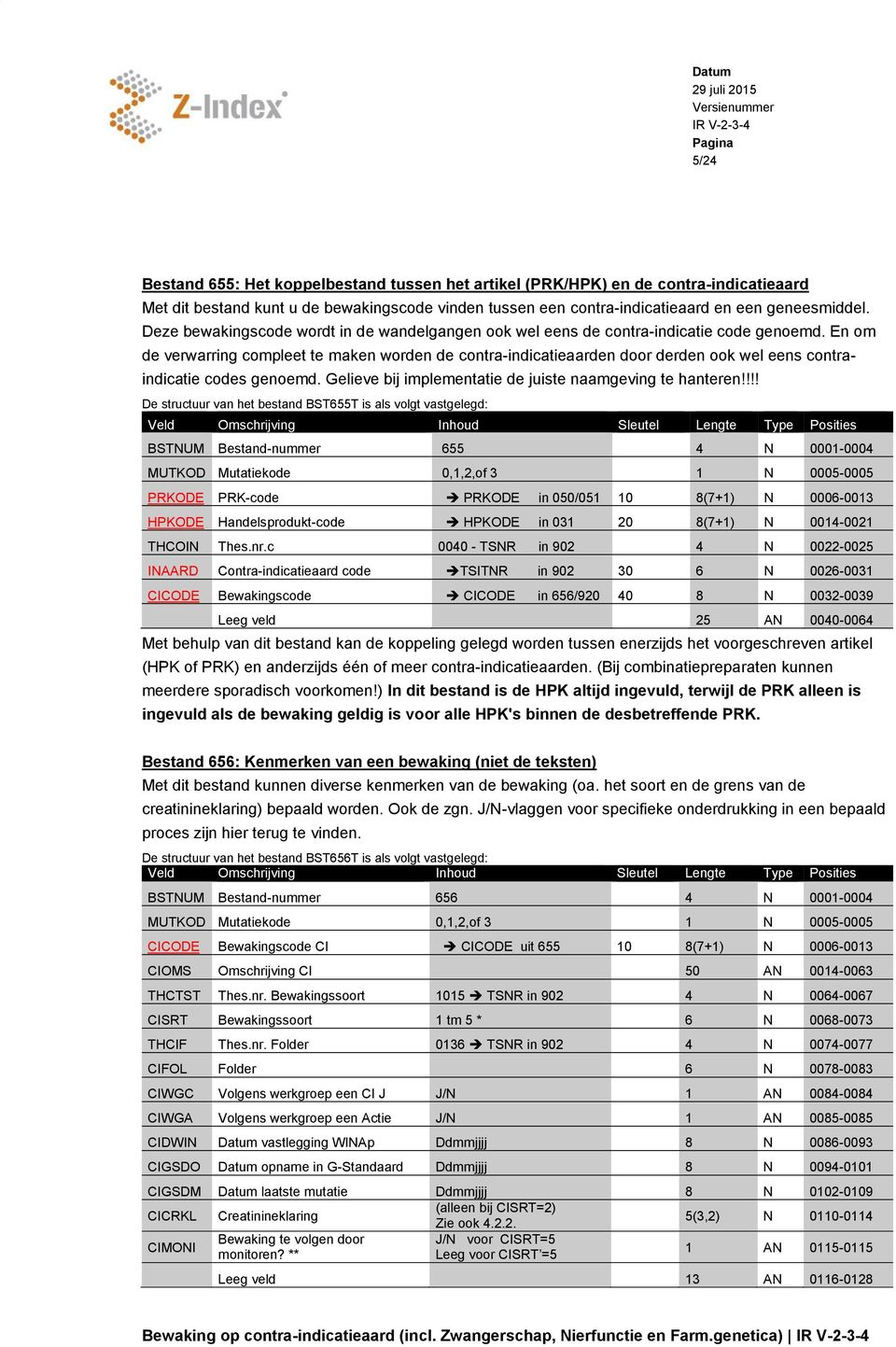 En om de verwarring compleet te maken worden de contra-indicatieaarden door derden ook wel eens contraindicatie codes genoemd. Gelieve bij implementatie de juiste naamgeving te hanteren!