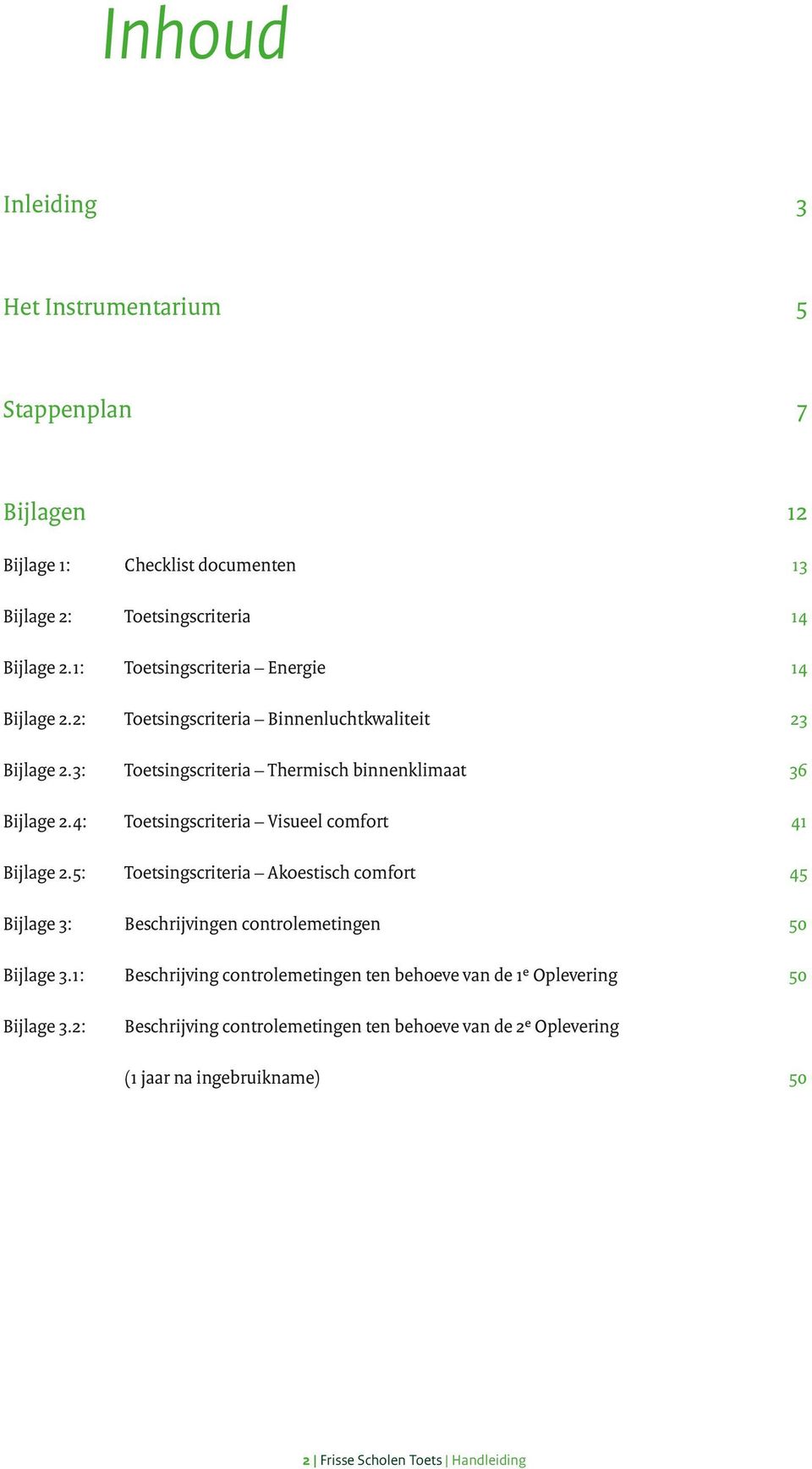 4: Toetsingscriteria Visueel comfort 41 Bijlage 2.5: Toetsingscriteria Akoestisch comfort 45 Bijlage 3: Beschrijvingen controlemetingen 50 Bijlage 3.