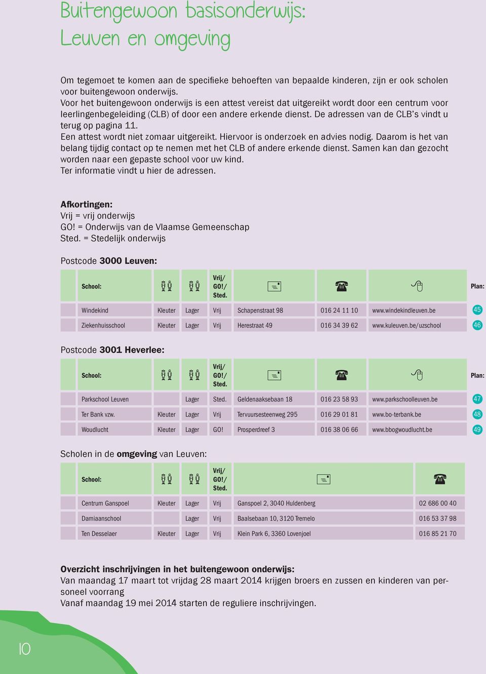 De adressen van de CLB s vindt u terug op pagina 11. Een attest wordt niet zomaar uitgereikt. Hiervoor is onderzoek en advies nodig.