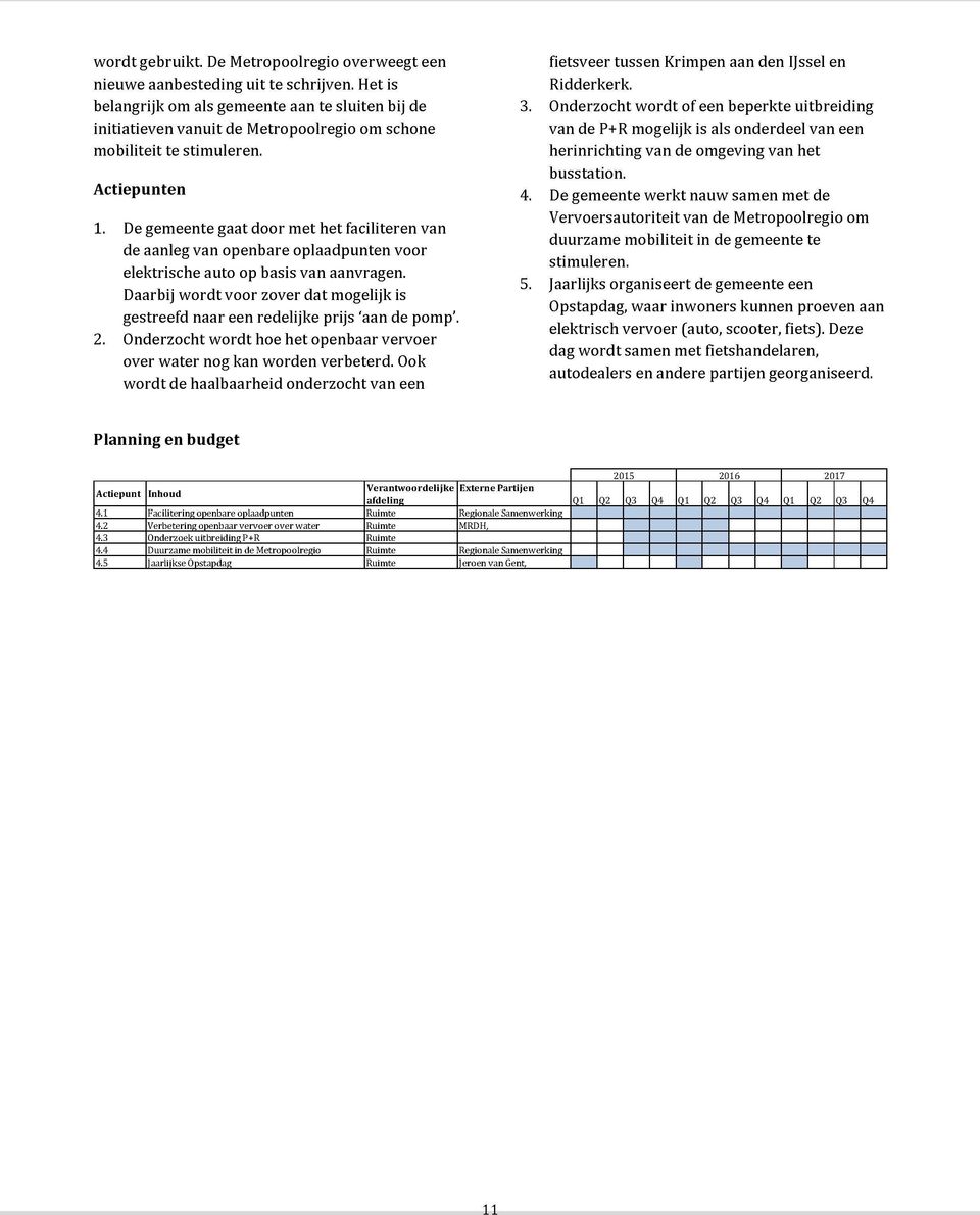 De gemeente gaat door met het faciliteren van de aanleg van openbare oplaadpunten voor elektrische auto op basis van aanvragen.