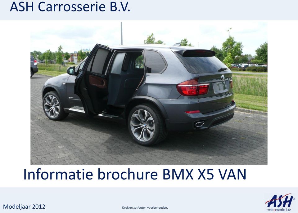 X5 VAN Modeljaar 2012