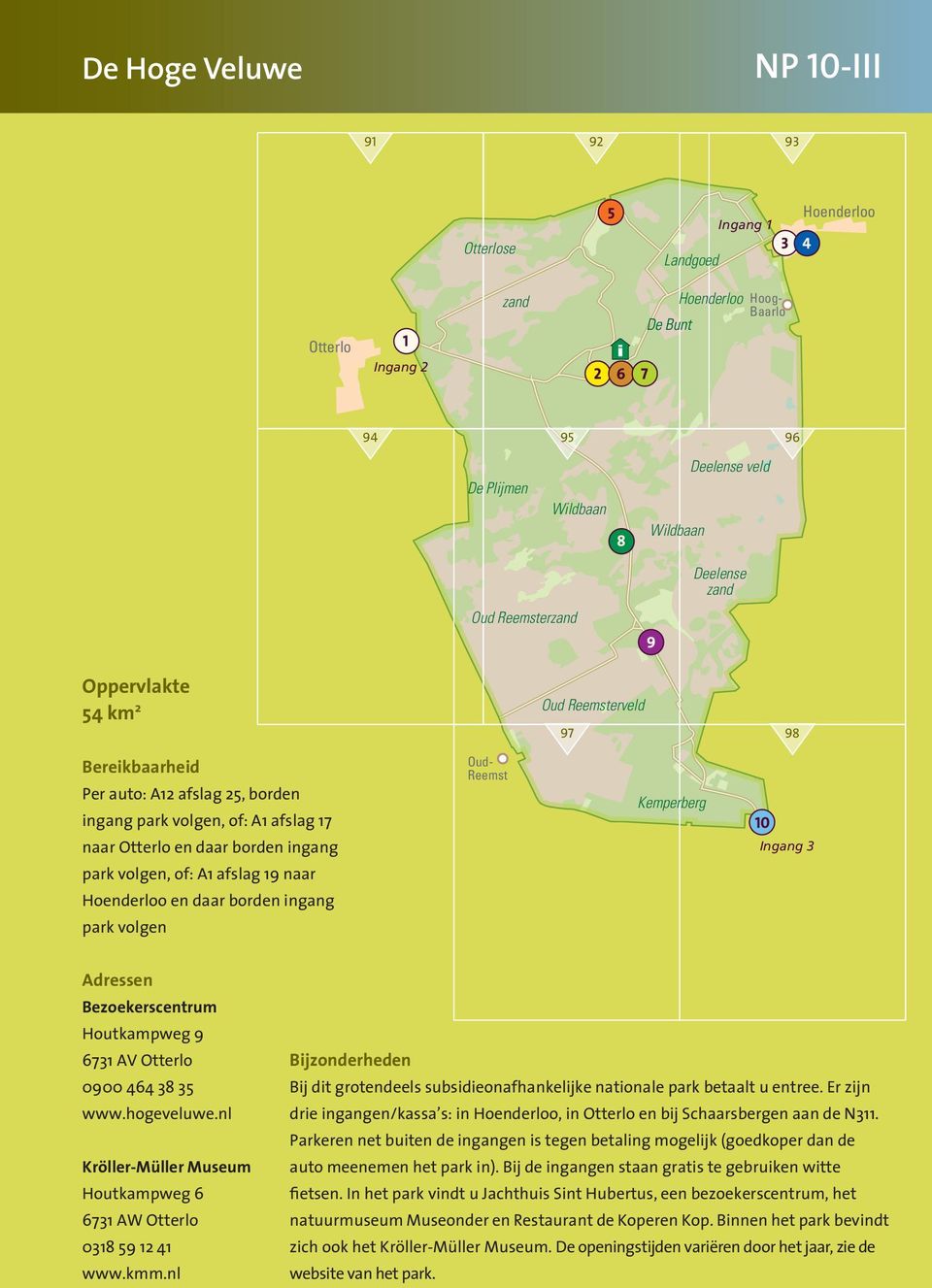 Hoenderloo, ingang Otterlo of ingang Schaarsbergen Otterlose Informatie rondwandeling Afstand 5,7 km Landgoed Duur 1 uur Startpunt aan de noordzuidweg zand Hoenderloo Hoogdoor het park ter hoogte van