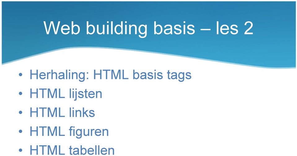 tags HTML lijsten HTML