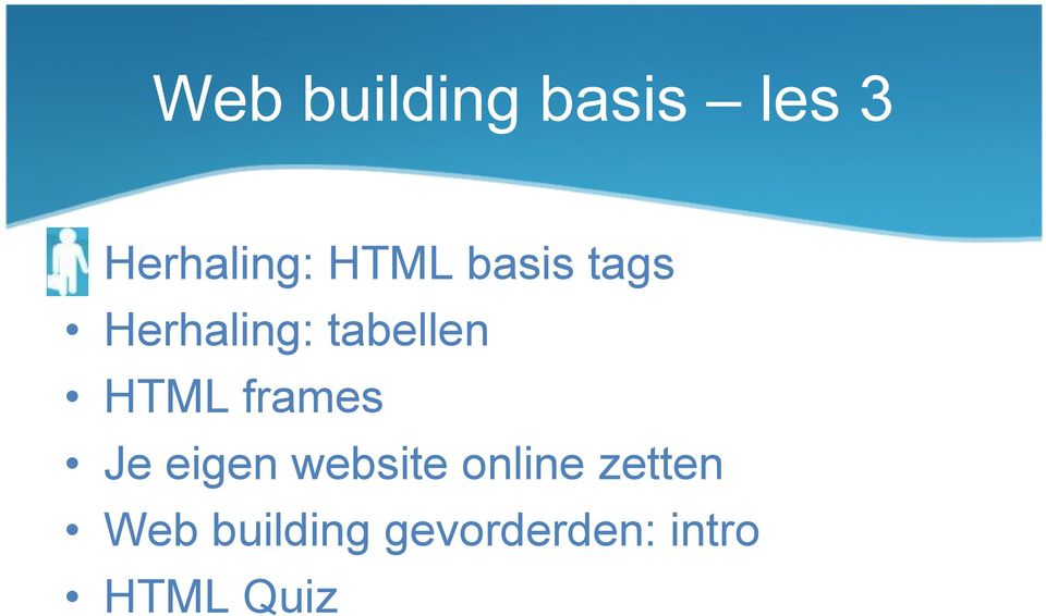 HTML frames Je eigen website online