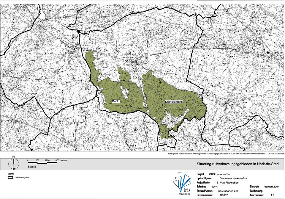 ruilverkavelingsgebieden in Herk-de-Stad Opdrachtgever: Projectleider: Tekening: SVH Bestand/versie: