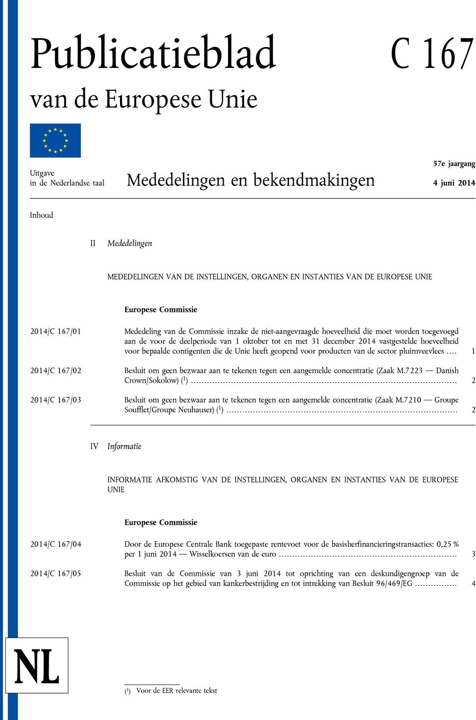 oktober tot en met 31 december 2014 vastgestelde hoeveelheid voor bepaalde contigenten die de Unie heeft geopend voor producten van de sector pluimveevlees.