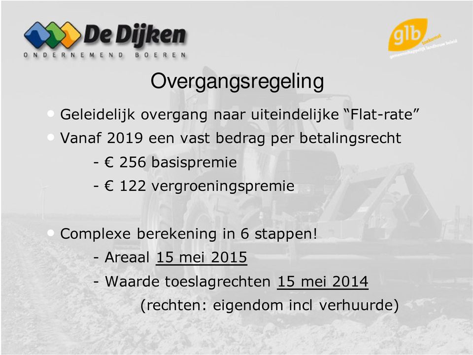 vergroeningspremie Complexe berekening in 6 stappen!