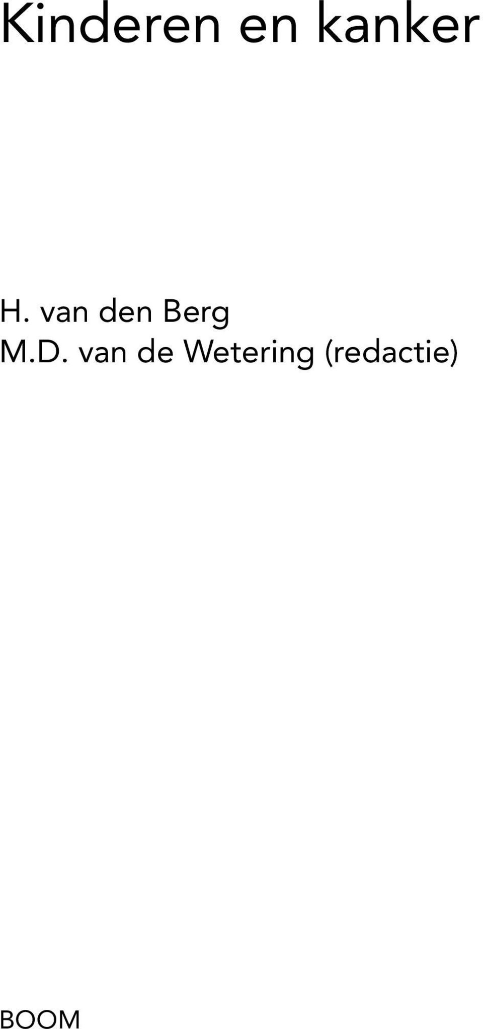 van den Berg M.D.